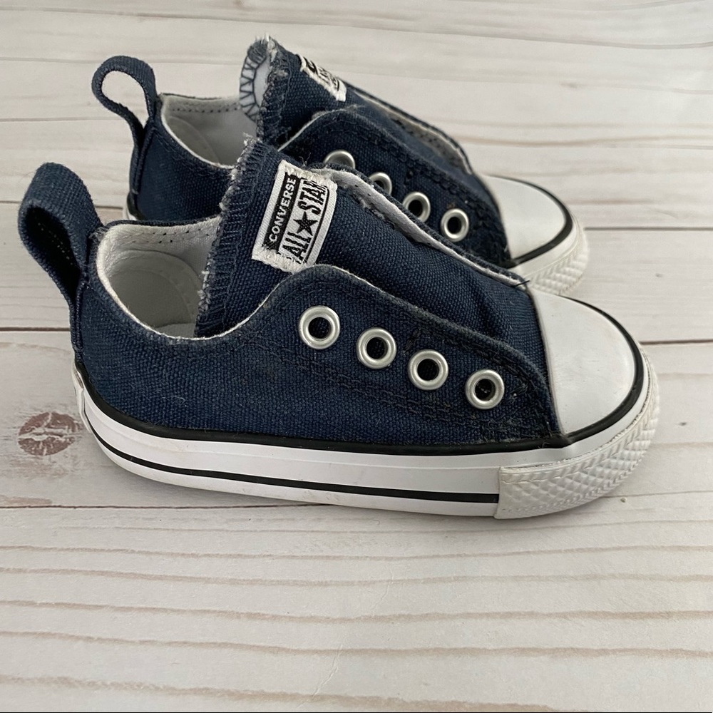 EUC Navy Toddler Converse Shoes